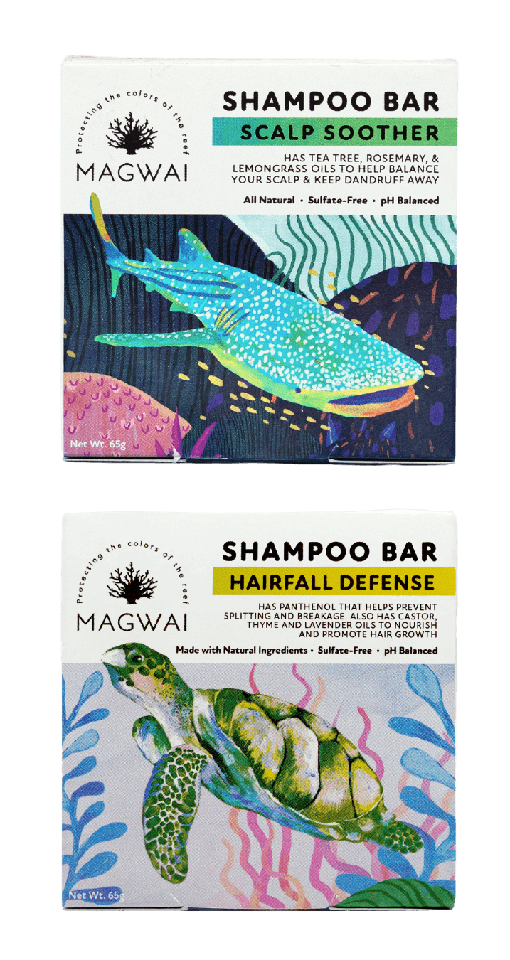 MAGWAI Shampoo Bars, pH-balanced, sulfate-free, plastic-free, no plastic packaging, zero-waste, travel friendly, all-natural, clean beauty